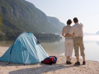 Camping-Ausflug in Deutschland